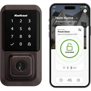 Kwikset Halo Smart Lock Touchscreen Wifi Deadbolt  Venetian Bronze NEW Sealed